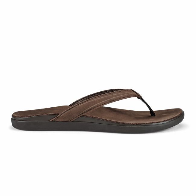 Sandalias Olukai ‘Aukai - Chanclas Mujer Cafes 20563-180